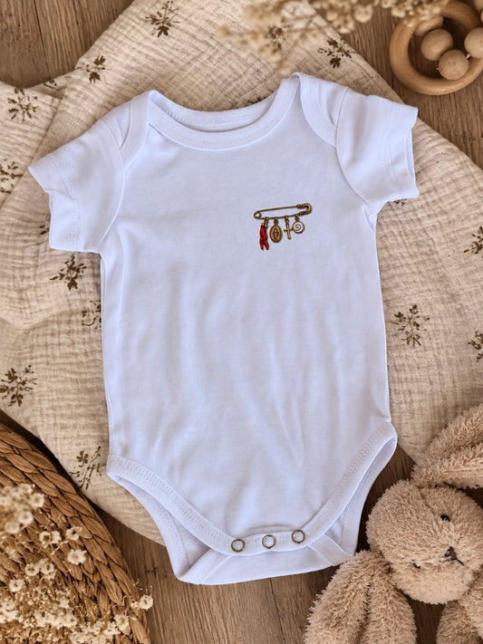 Body bébé - Broche porte-bonheur