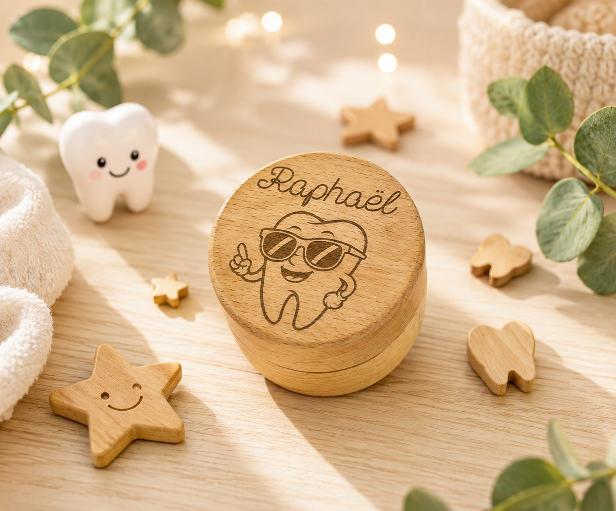 Boîte à dents personnalisée